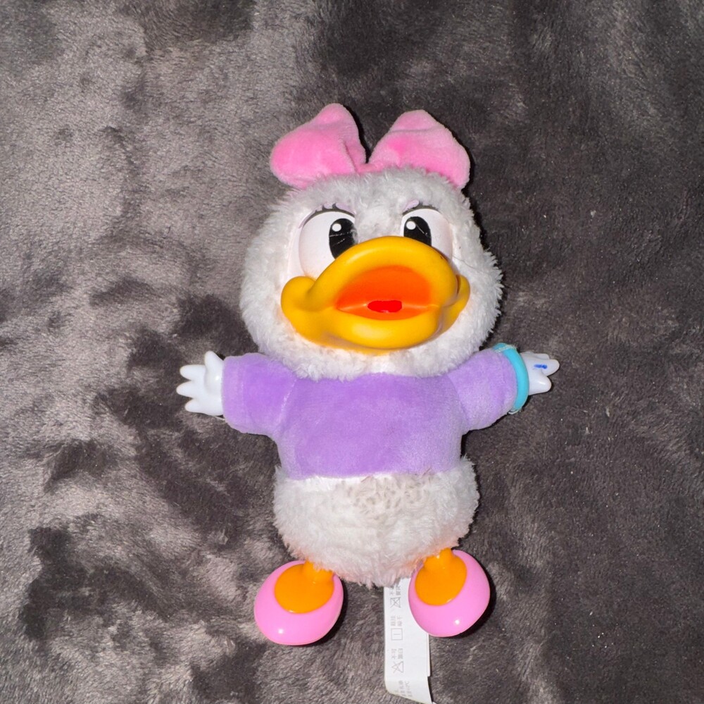 Disney Daisy Duck Pop Mart Plush Toy Purple Outfit Soft Stuffed Animal